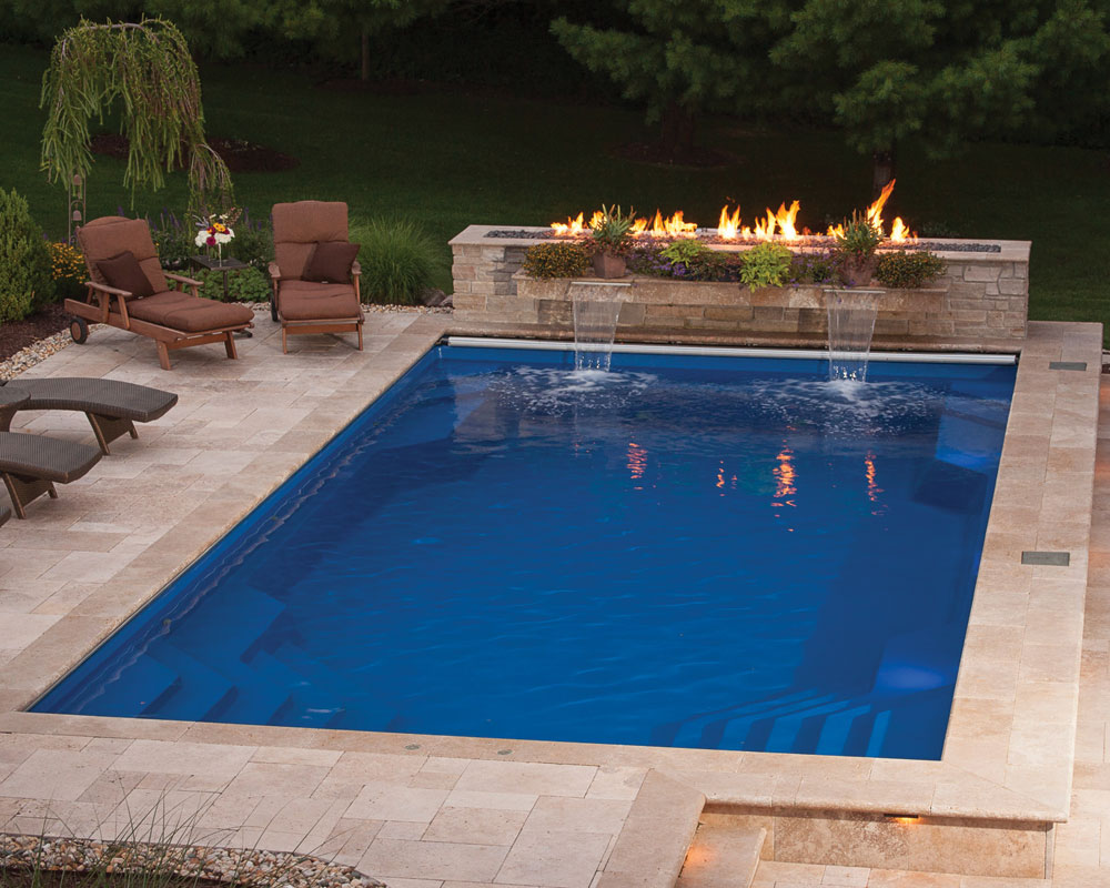complete outdoor lifestyle transformation with custom inground pool in Belvidere IL