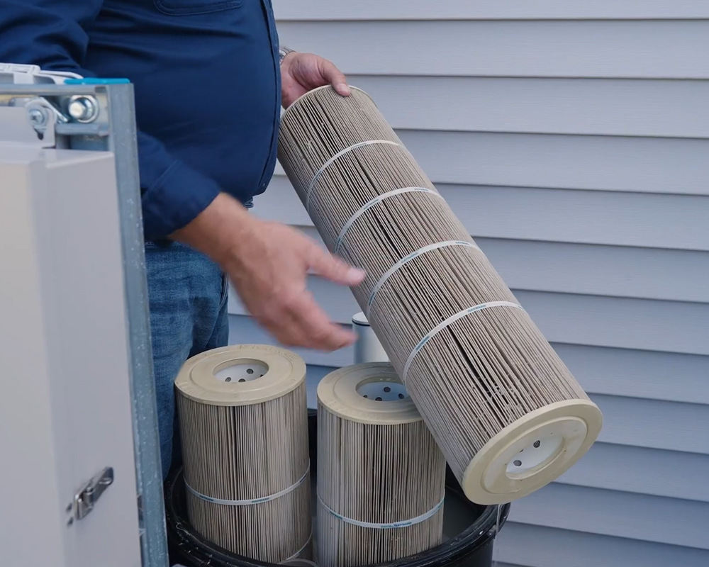 how to clean swimming pool cartridge filters pressure gauge Sonco Pools